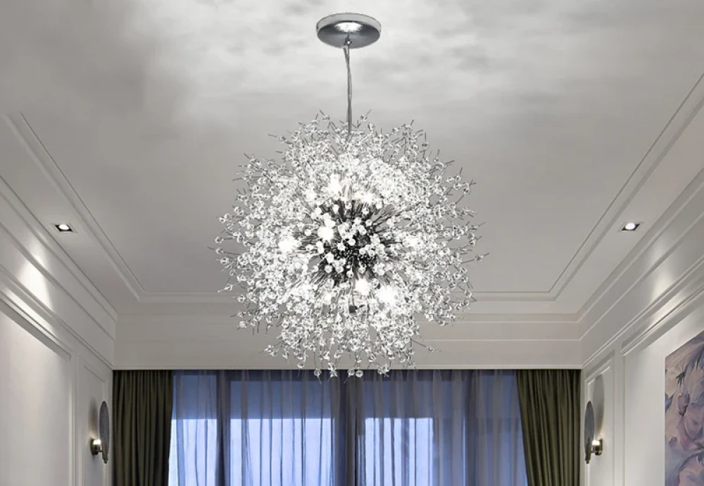 modern crystal flower chandelier